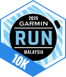 Garmin Run Asia Series 2025 - Malaysia 10K
1 points
badge_CB51B112E29F4799A701161701B52A11_sml.png
#2560
